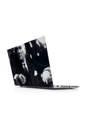 Mustafa Kemal Atatürk Siyah Beyaz Laptop Sticker ST340219