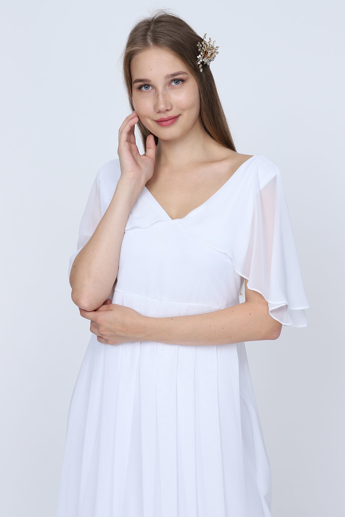belirtmek tıraş makinesi Ilıman  Moda Labio Kadın Beyaz Melek Kol Elbise ML020300X Fiyatı, Yorumları -  TRENDYOL