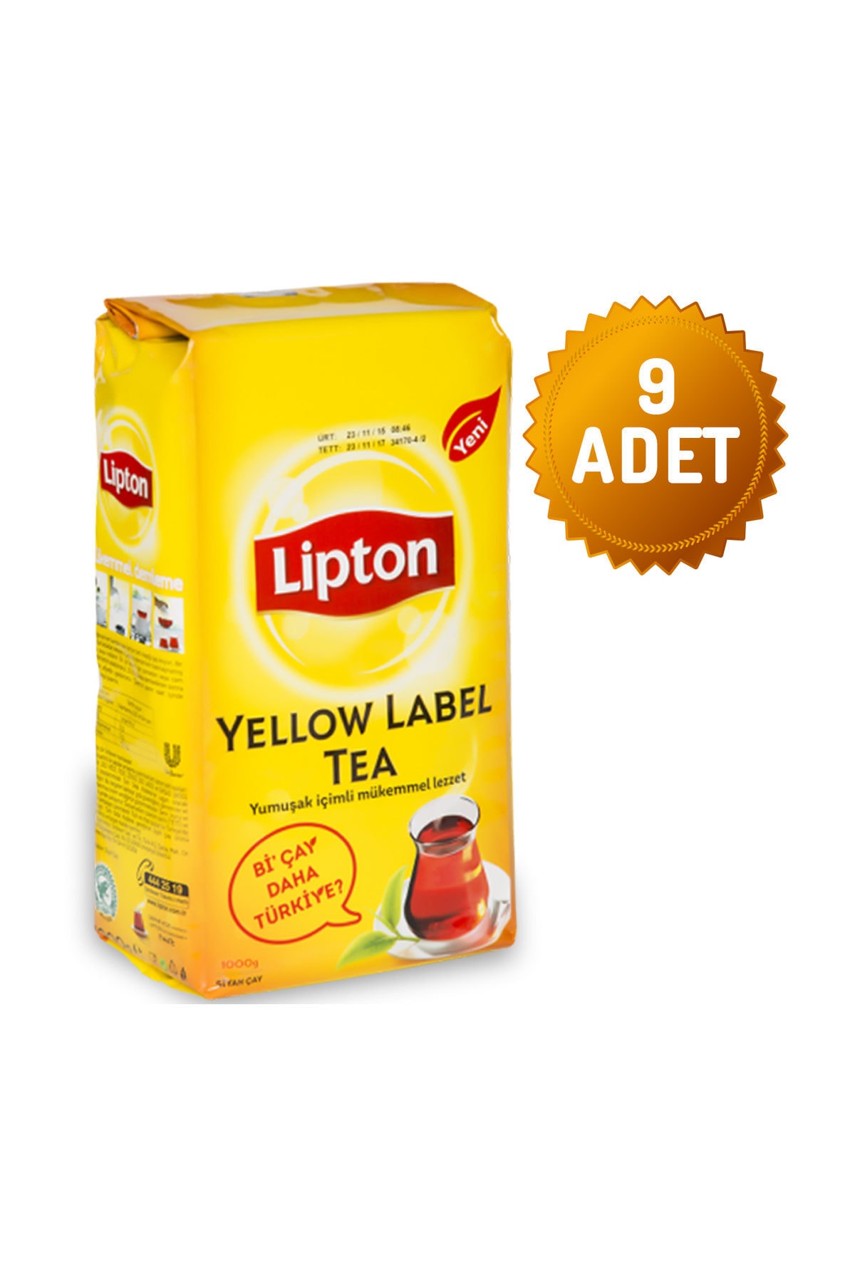 Lipton Yellow Label Çay 1000 Gr (9 Adet)