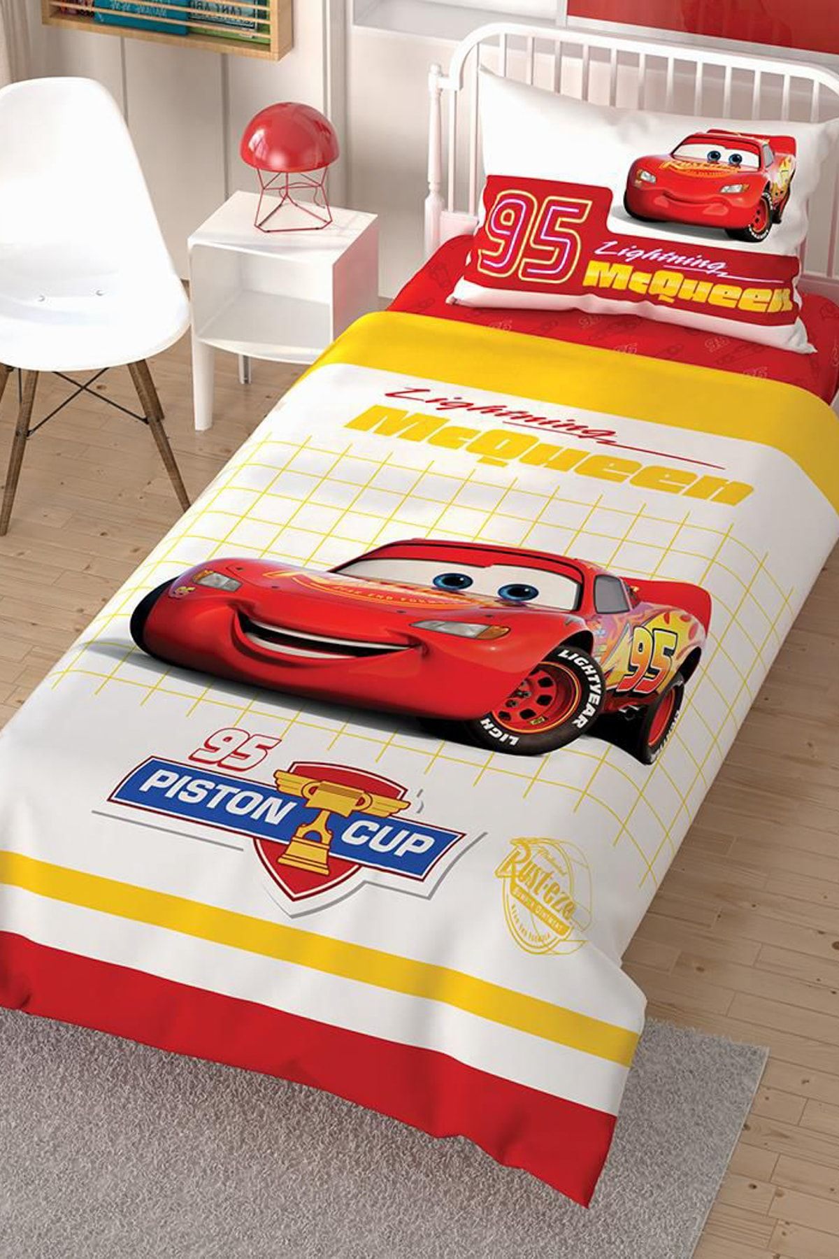 Disney cars single top bedding set