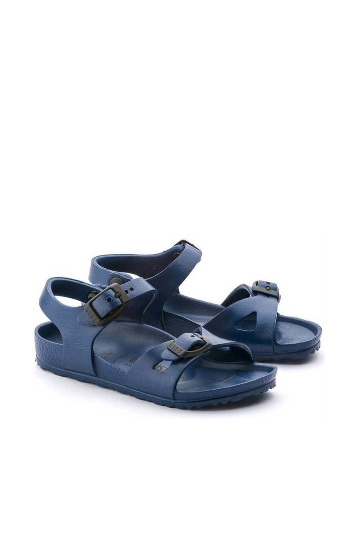 صندل Birkenstock بیرکن‌استوک آبی سرمه ای Rıo Eva 126123_سرمه ای اورجینال - تصویر 6