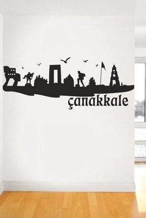 Çanakkale Şehir Silueti Duvar Sticker ARKSN004248