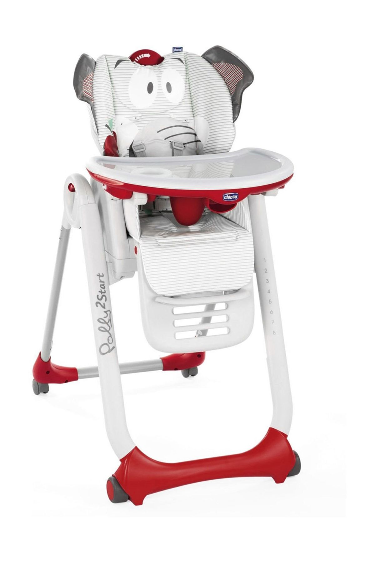 Chicco Chicco Polly 2 Start 4 Tekerlekli Mama Sandalyesi Elephant