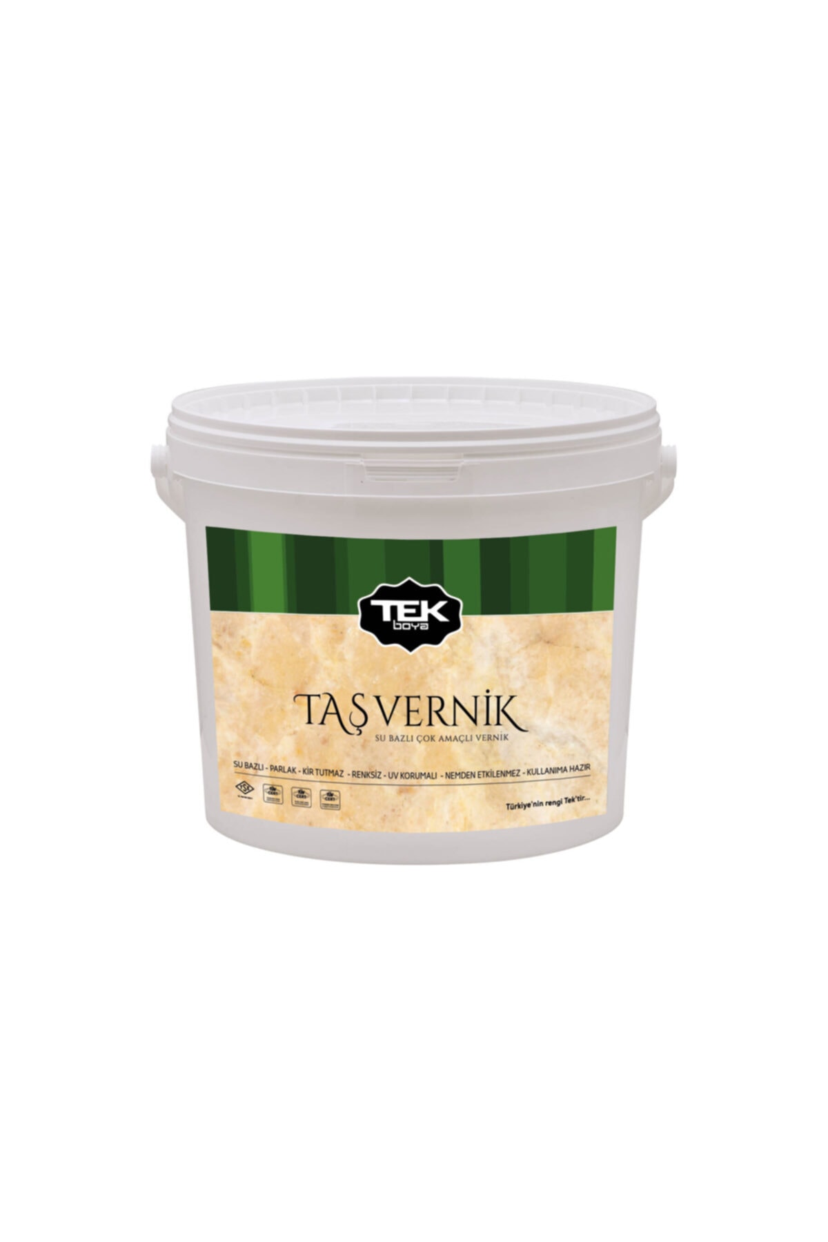 TEK BOYA Tek Su Bazlı Taş Vernik Renksiz 2,5 Lt