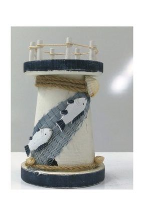Ahşap Deniz Feneri Dekoratif Obje Boy 11 Cm SUME000001452