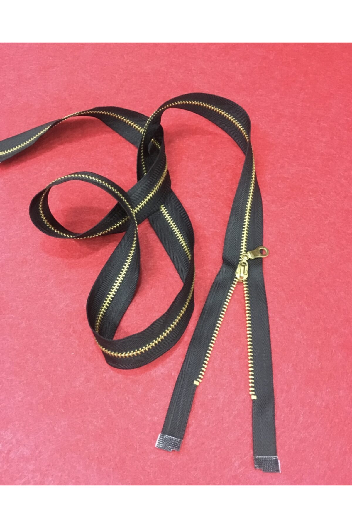 Iron Tooth Zipper 100 Cm Black