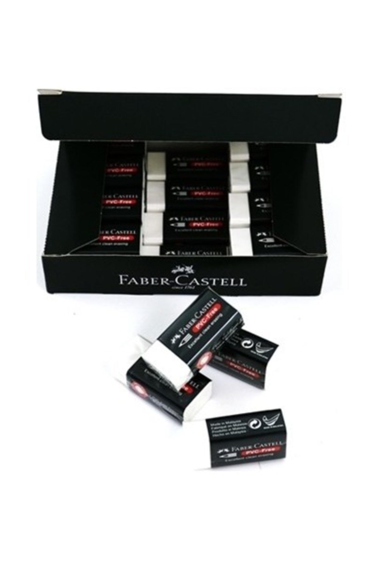 Faber Castell-Faber 7085-24 - 24 Pieces White Eraser 188524 2