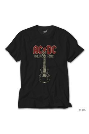 Ac Dc Black Ice Guitar Siyah Tişört ZT-606