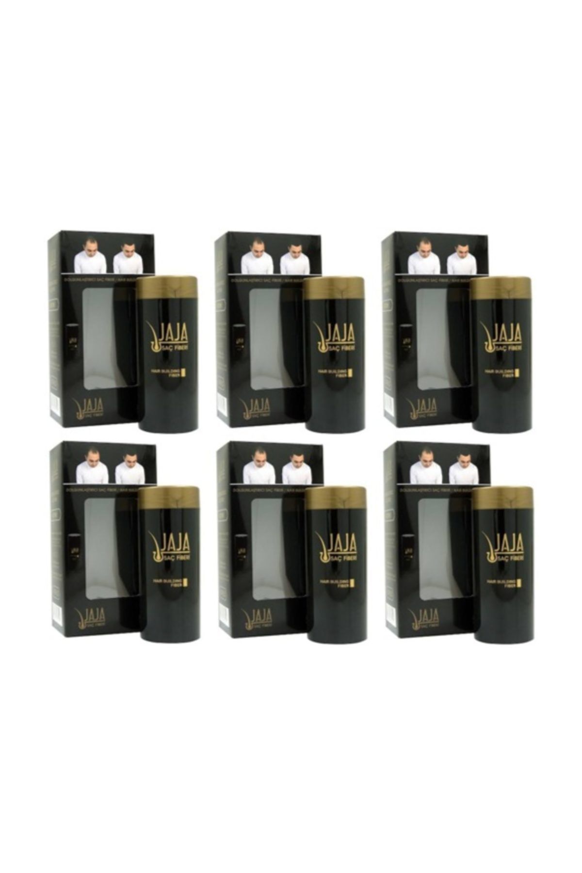 Saç Fiberi Toz Keratin Içeri Koyu Kahve 50 Gr X 6 Adet