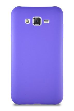 Samsung Galaxy J7 Kılıf Soft Premier Renkli Silikon Kapak - Mor CW_SOFTPRE_SAMJ7