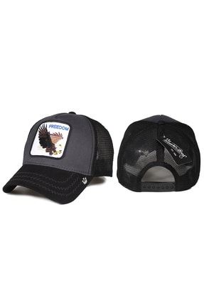 Freedom Hayvan Desenli Şapka Siyah Antrasit GB0011