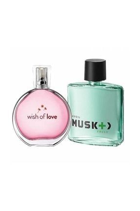 Musk Fresh 75 ml Erkek Edt+ Wish Of Love 50 ml Bayan Edt KM877785112