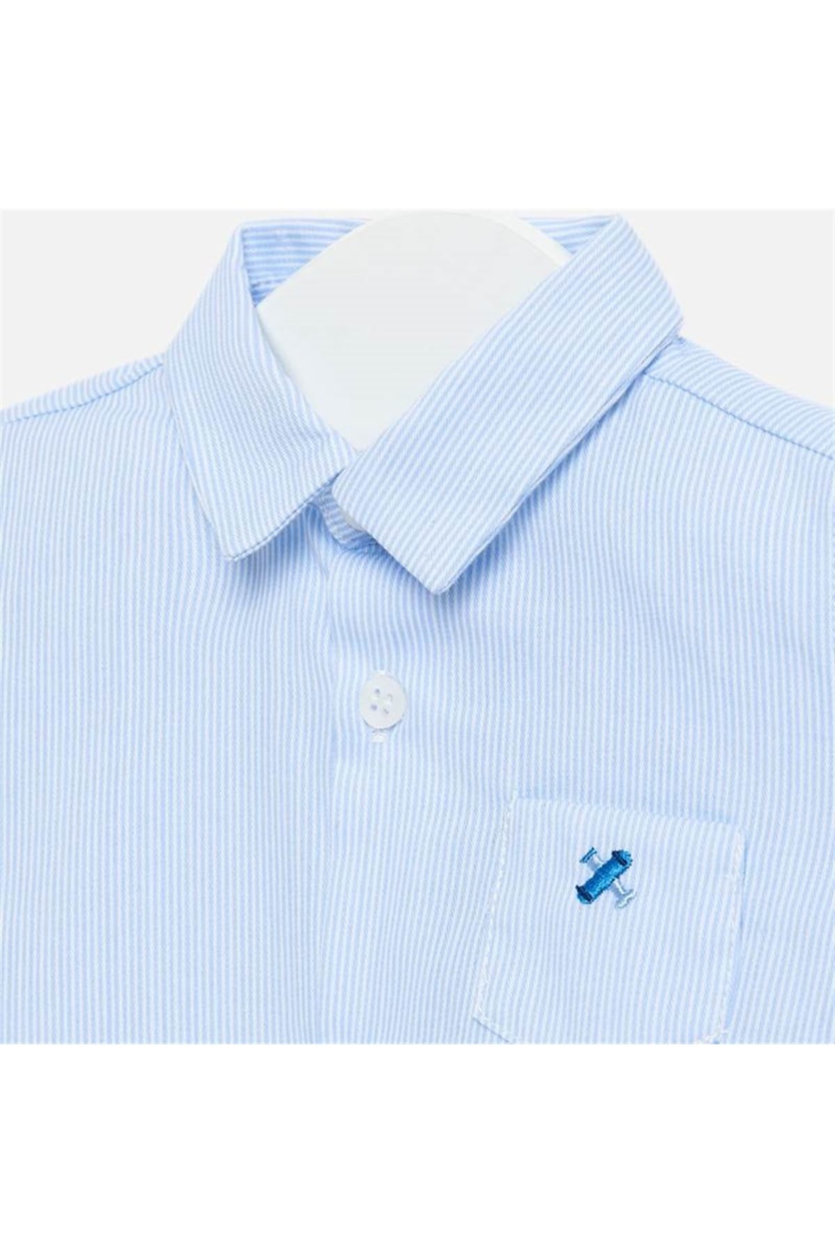 Mayoral Erkek Bebek Mavi Gömlek fotoğrafı 3 (önizleme)