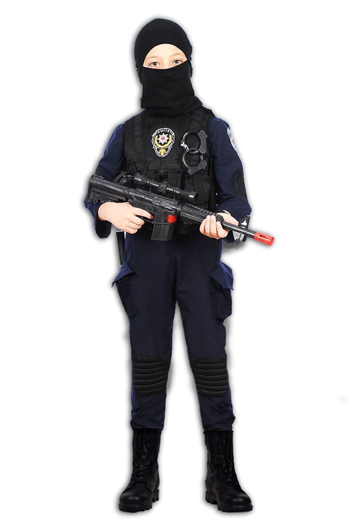 Herkese Kostüm Polis Özel Harekat Timi Çocuk Meslek Kostümü 11-12 Yaş / HK/861134/11-12