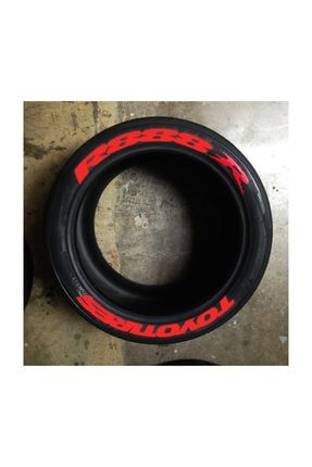 3d Lastik Yazısı Kırmızı Toyo Tires R888r 4 Adet 95623798
