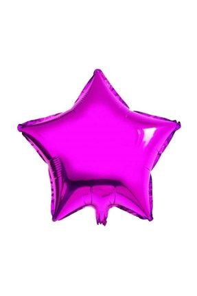 45cm Koyu Pembe Fuşya Yıldız Folyo Balon Doğum Günü Helyumla Uçan PS12347278PD