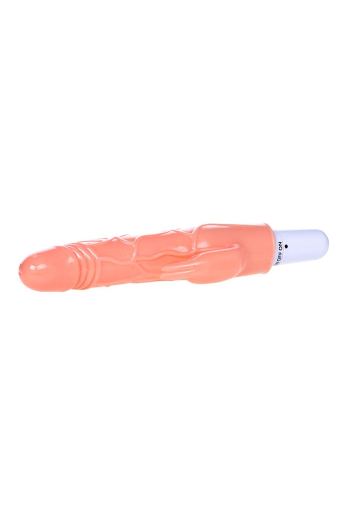 Klitoris Uyarıcılı Titreşimli Vibratör Dildo Penis 20 cm 2