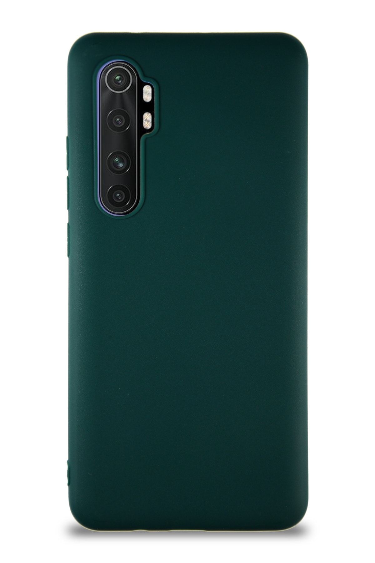 Xiaomi Mi Note 10 Lite Soft Premier Renkli Silikon Kapak - Yeşil