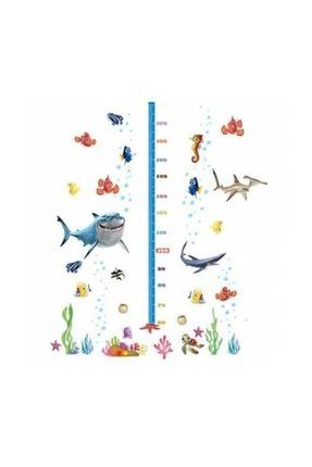 Gelişim Boy Ölçer Sevimli Okyanus Balıkları Kayıp Balık Memo Çocuk Odası Süsleme Duvar Sticker Pvc T3514235230CRM H445