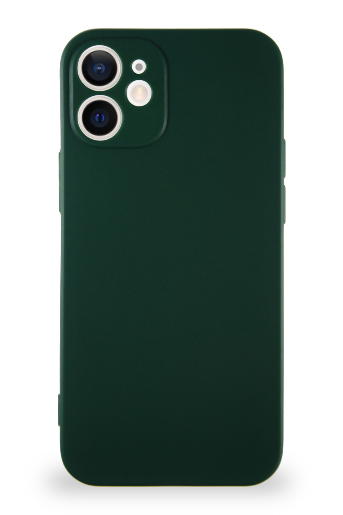 Apple iPhone 12 Soft Premier Renkli Silikon Kapak - Yeşil