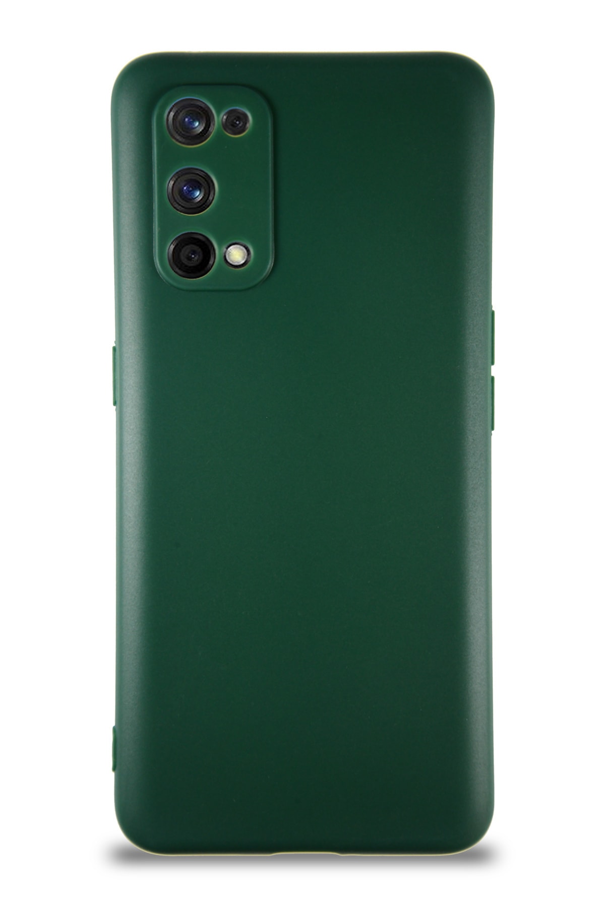 Realme 7 Pro Soft Premier Renkli Silikon Kapak - Yeşil