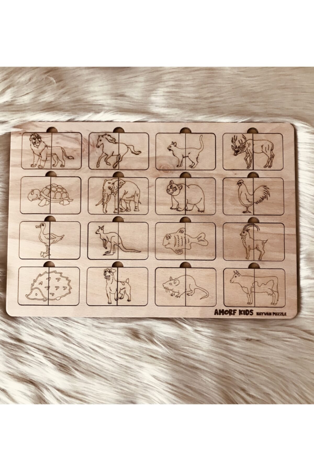 Ahşap / Hayvanlar Puzzle