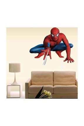 Marvel Spiderman 3d Çizim Çocuk Odası Duvar Sticker CWE54HH2DC