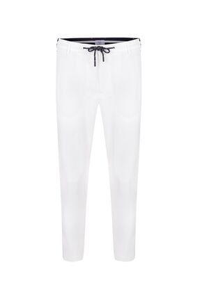 Erkek Çocuk Beyaz Lastikli Çıtcıt Kapamalı Pantolon Beyaz Erkek Cocuk Pantolon