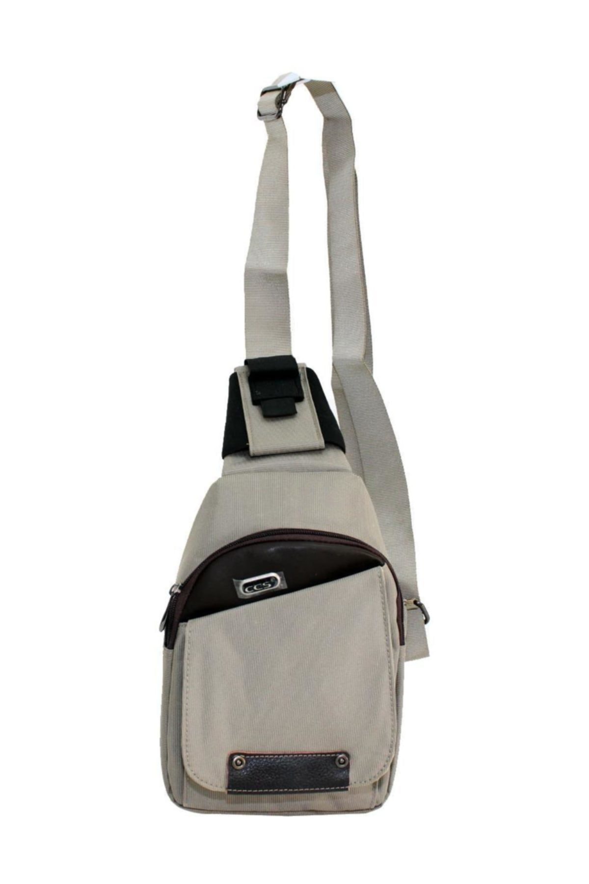 30501-bj Bej Kumaş Küçük Sırt Çantası - Body Bag