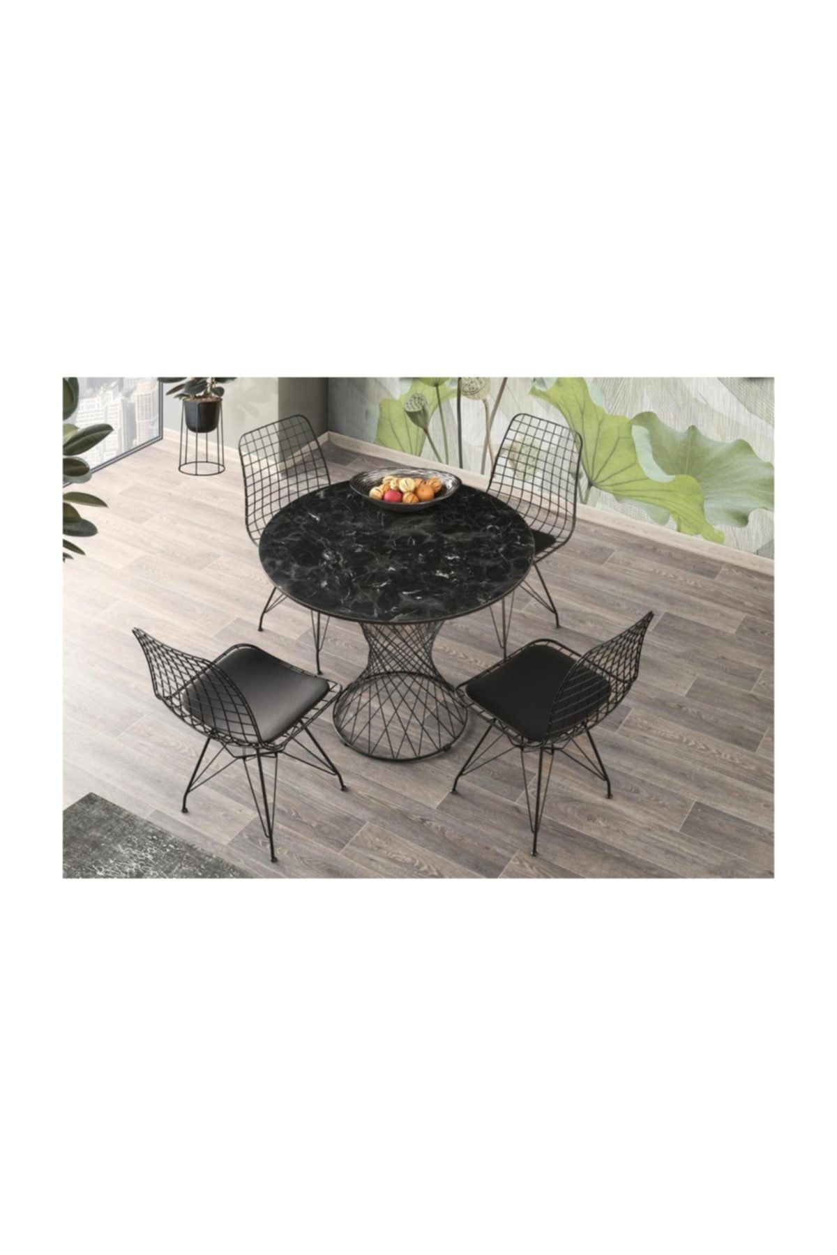 SİVAS GÖZDE MOBİLYA Mermer Desen Yuvarlak Mutfak Masası Ve SİVAS GÖZDE MOBİLYA Mermer Desen Yuvarlak Mutfak Masası Ve