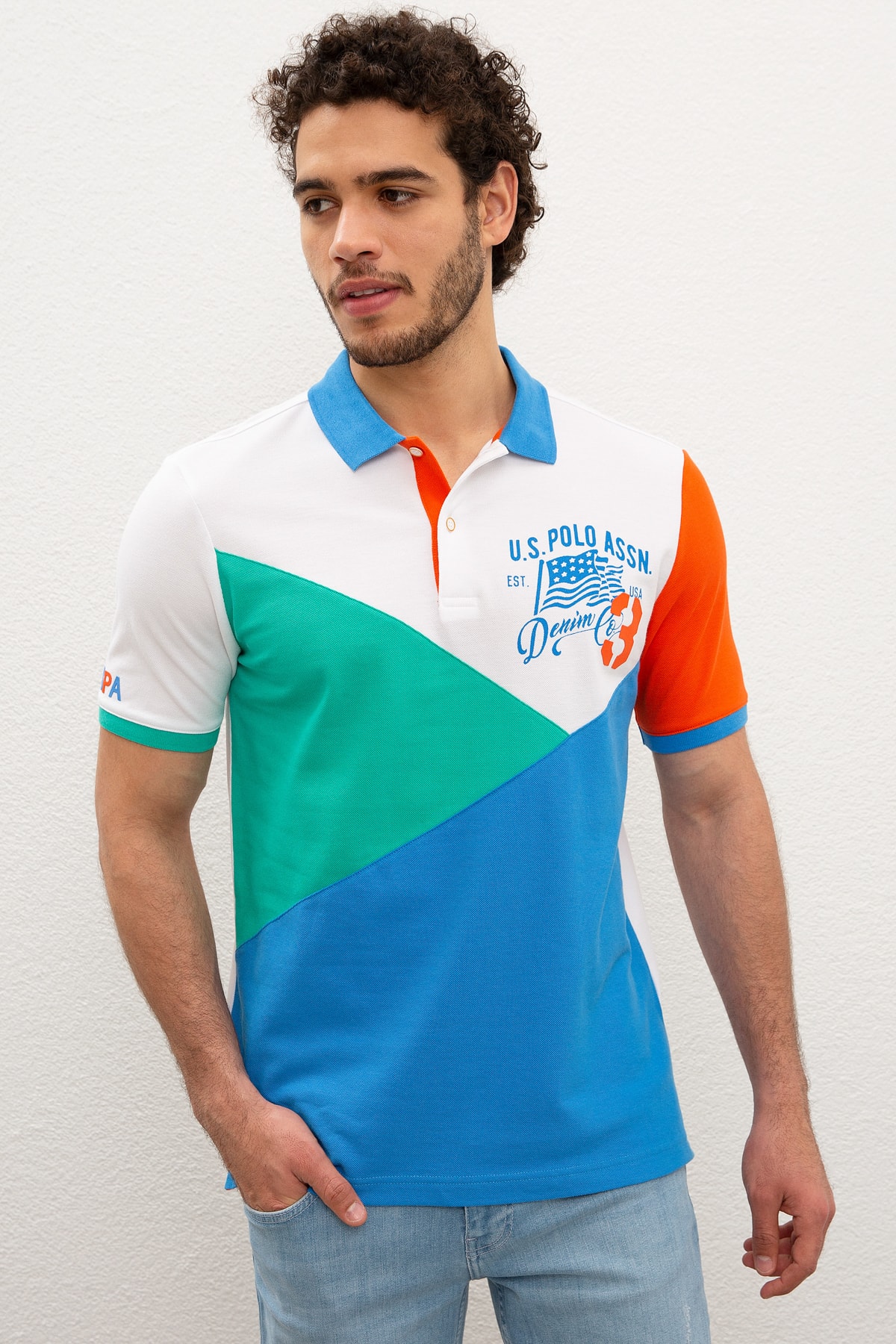 یو اس پولو تی‌شرت مردانه G081SZ011.000.980722