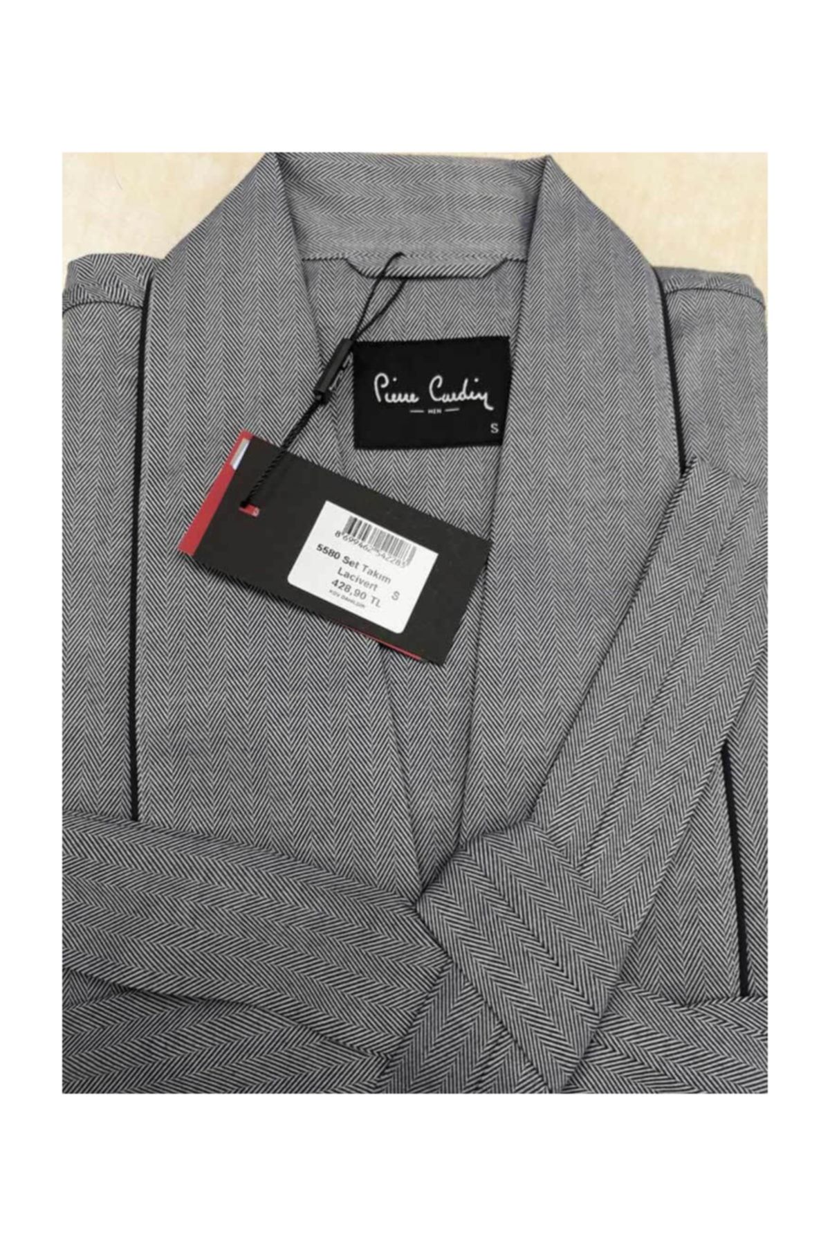ست پیژامه آبی مردانه کت و شلوار 5 تایی Pierre Cardin
