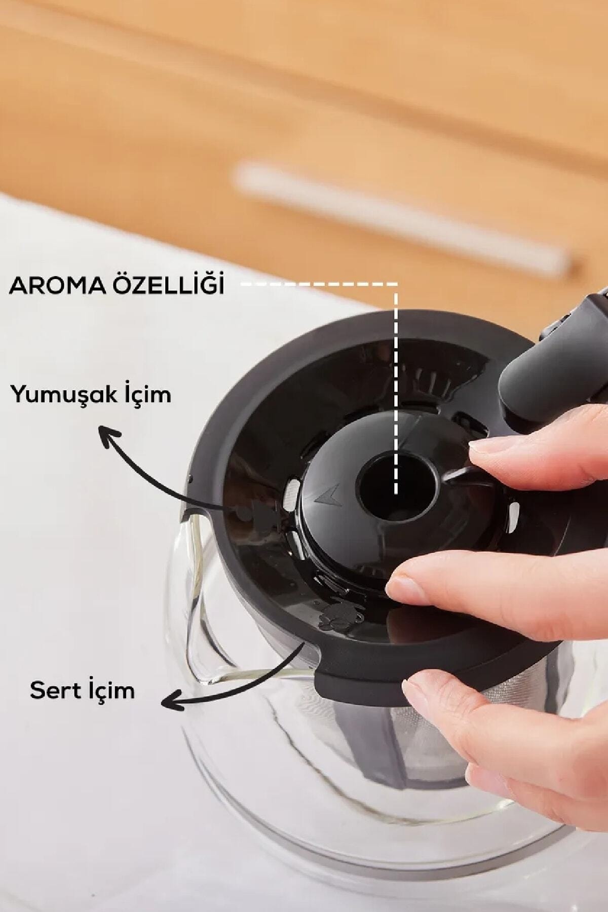 Karaca Hatır Plus Mod 5 In 1 Konuşan Kahve Ve Çay Makinesi Rosie Brown 7