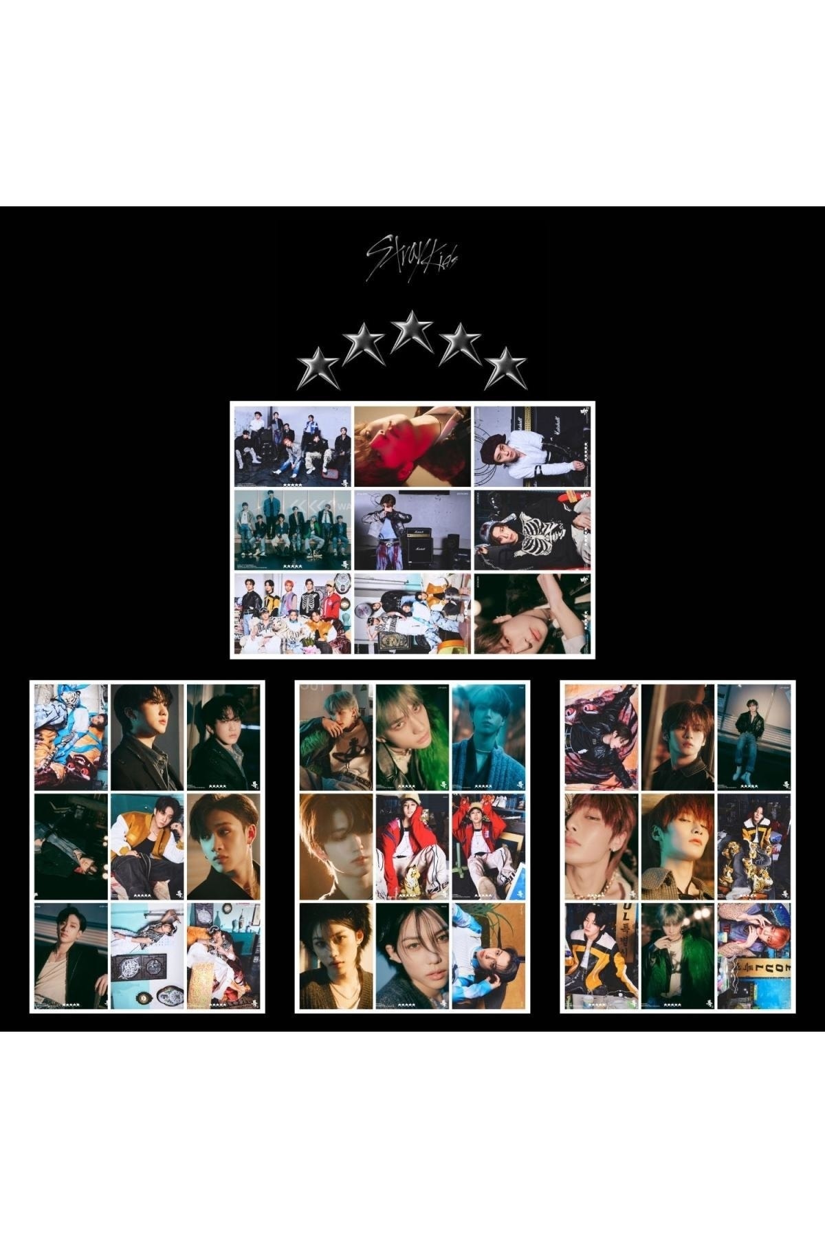Kpop Dünyasi Stray Kıds '' 5 Star '' Fotokart Seti