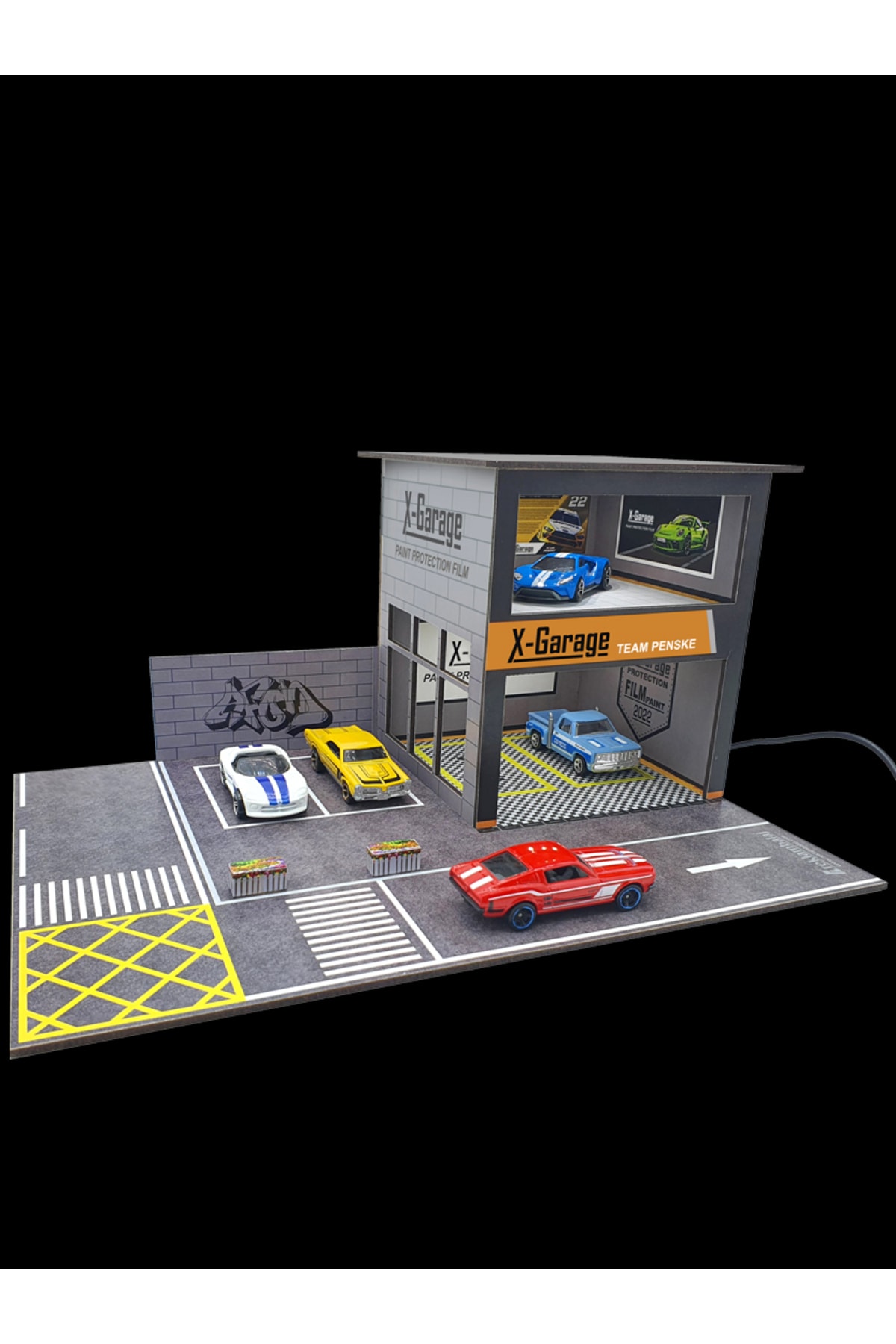 reklambalaj Single Deck with LED Light for 164 Scale Vehicles Repair