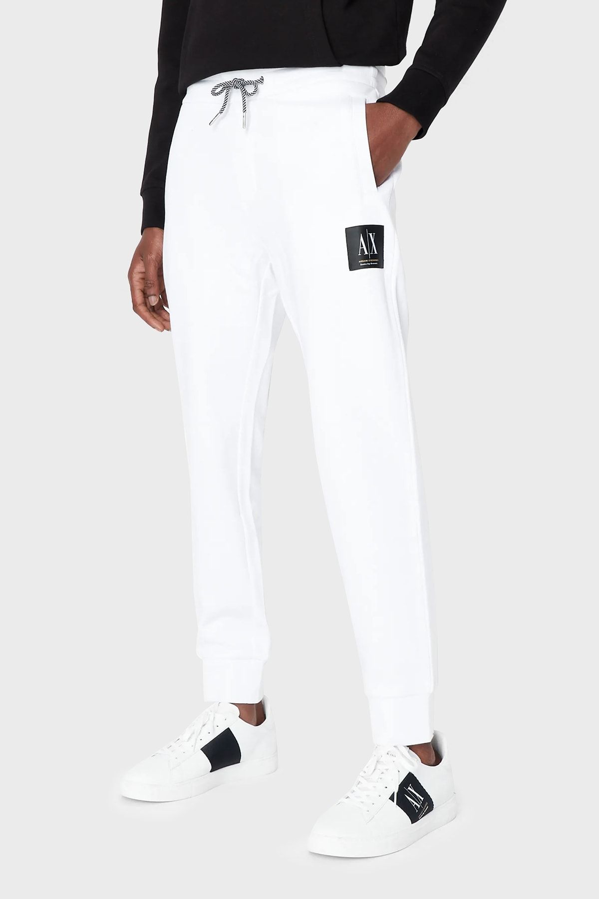 Armani exchange sale white pants