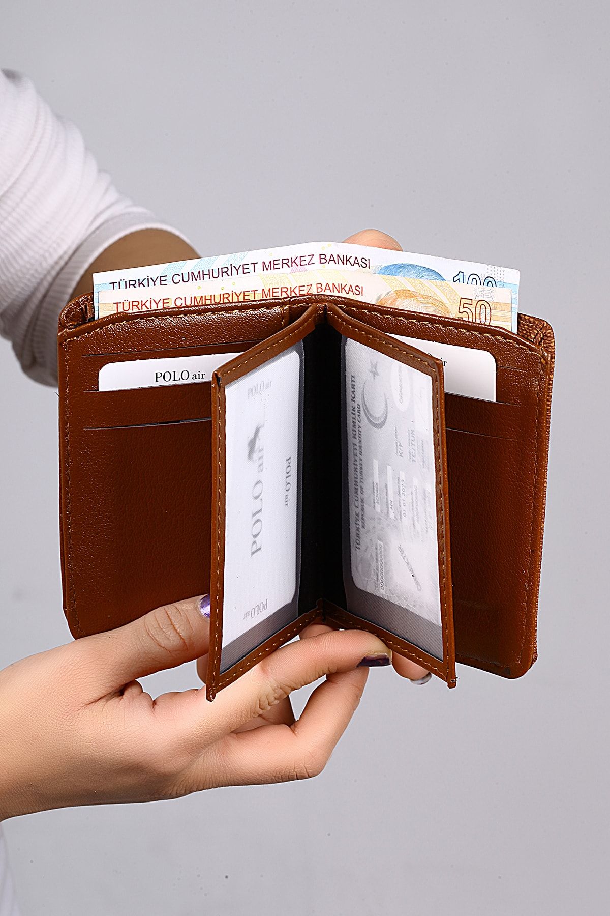 کیف پول مردانه کارت کمربند مقدس کیتچین سبک تر تنظیم شده در جعبه هدیه polo air