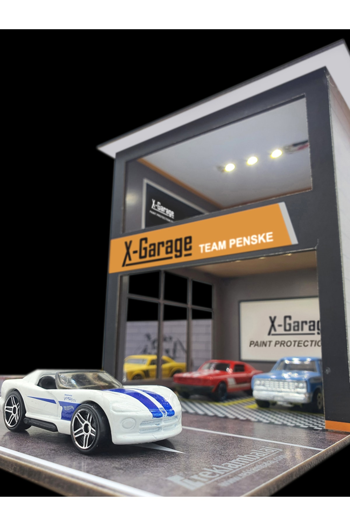 reklambalaj Single Deck with LED Light for 164 Scale Vehicles Repair