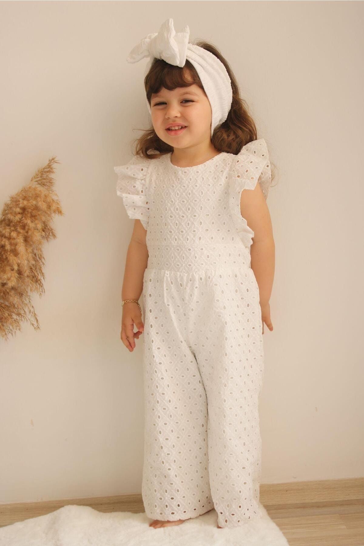 Childrens 2025 white jumpsuit
