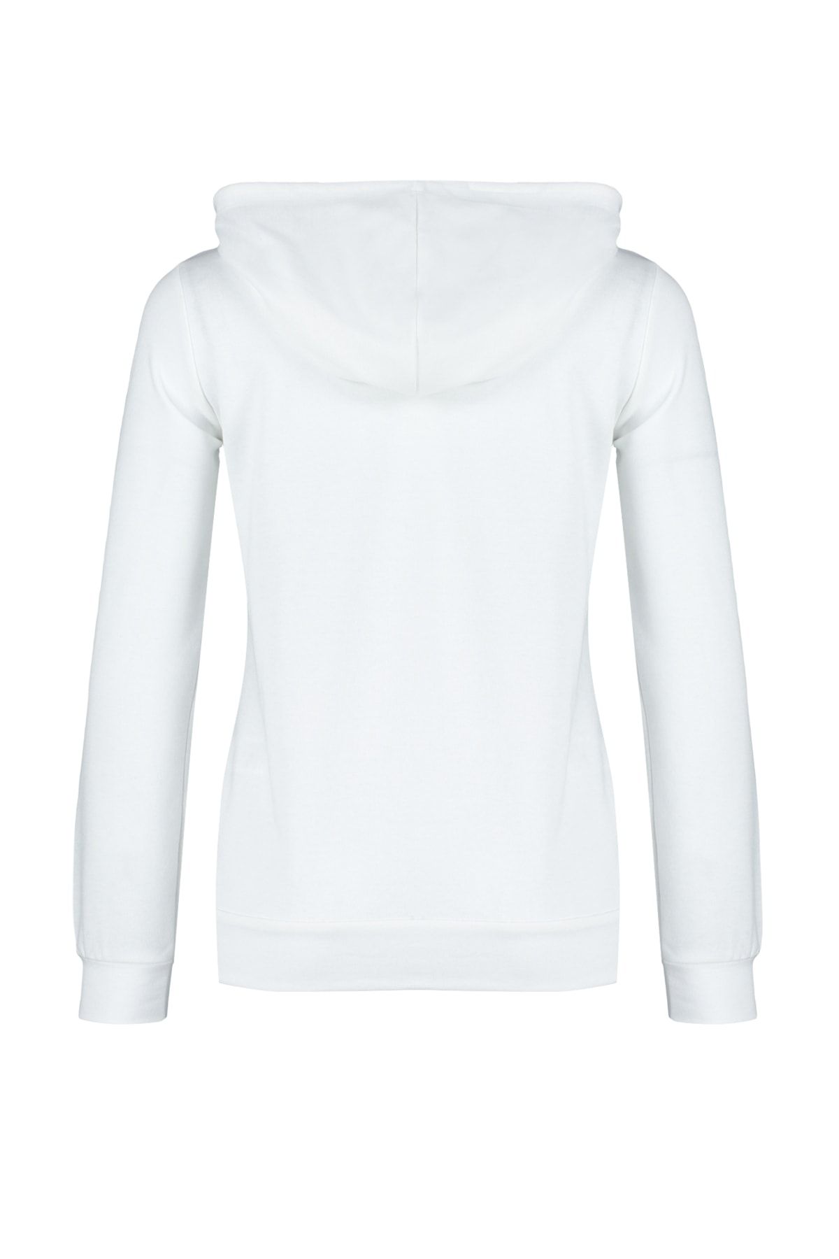 Trendyol Collection-Базовий світшот з капюшоном екрю TWOAW20SW0059 з тонким ормом TWOAW20SW0059 8