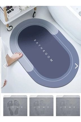 Sihirli Su Emici Banyo Paspası Kaymaz Tabanlı Abdest Paspası 3,5 Mm 40x60 Bnypsps