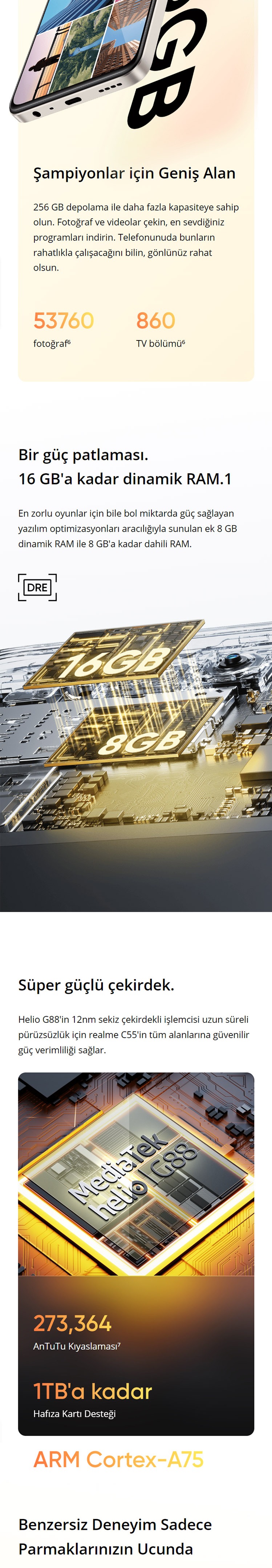 realme C55 256 Gb 8 Gb Ram Altın ( Türkiye Garantili) - Fiyatı, Yorumları