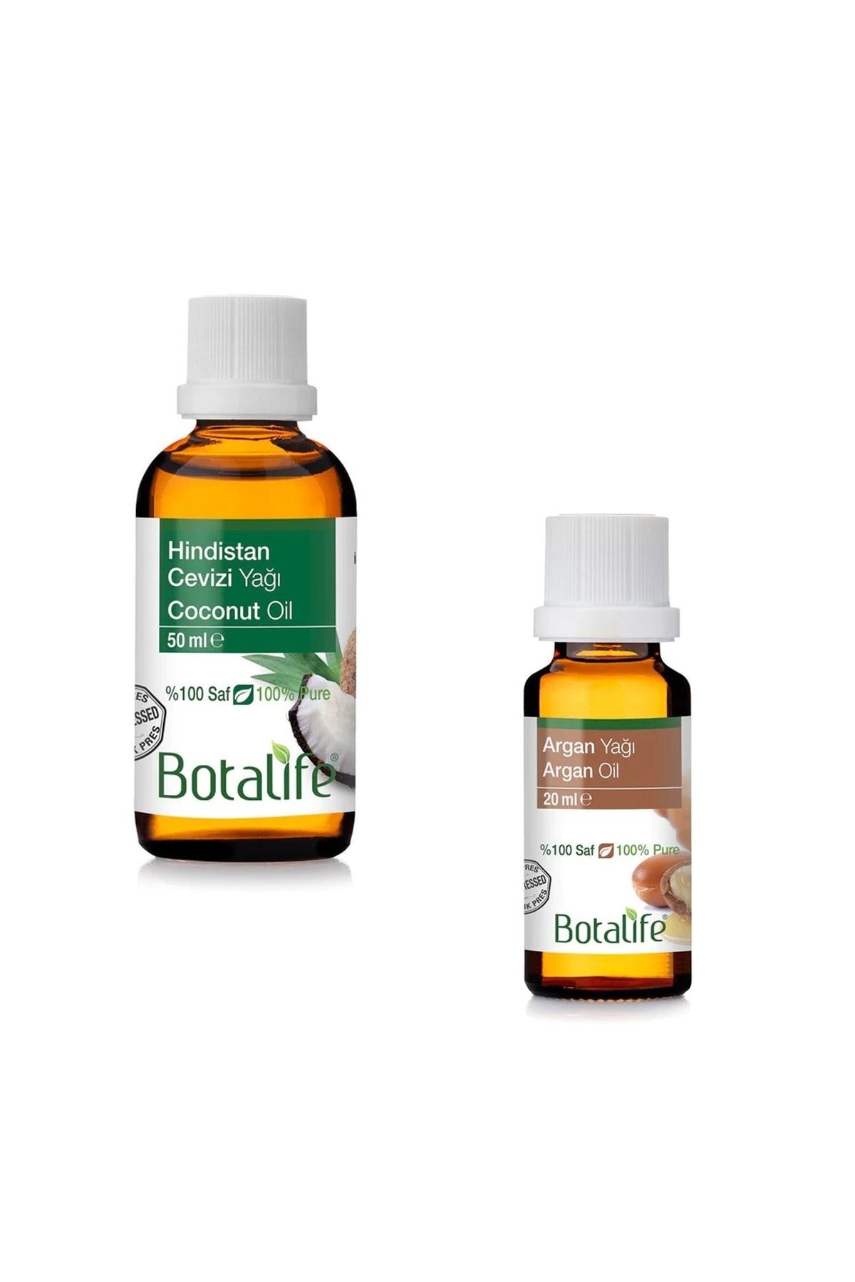 مجموعه 50 میلی لیتری روغن نارگیل و 20 میلی لیتری روغن آرگان Botalife