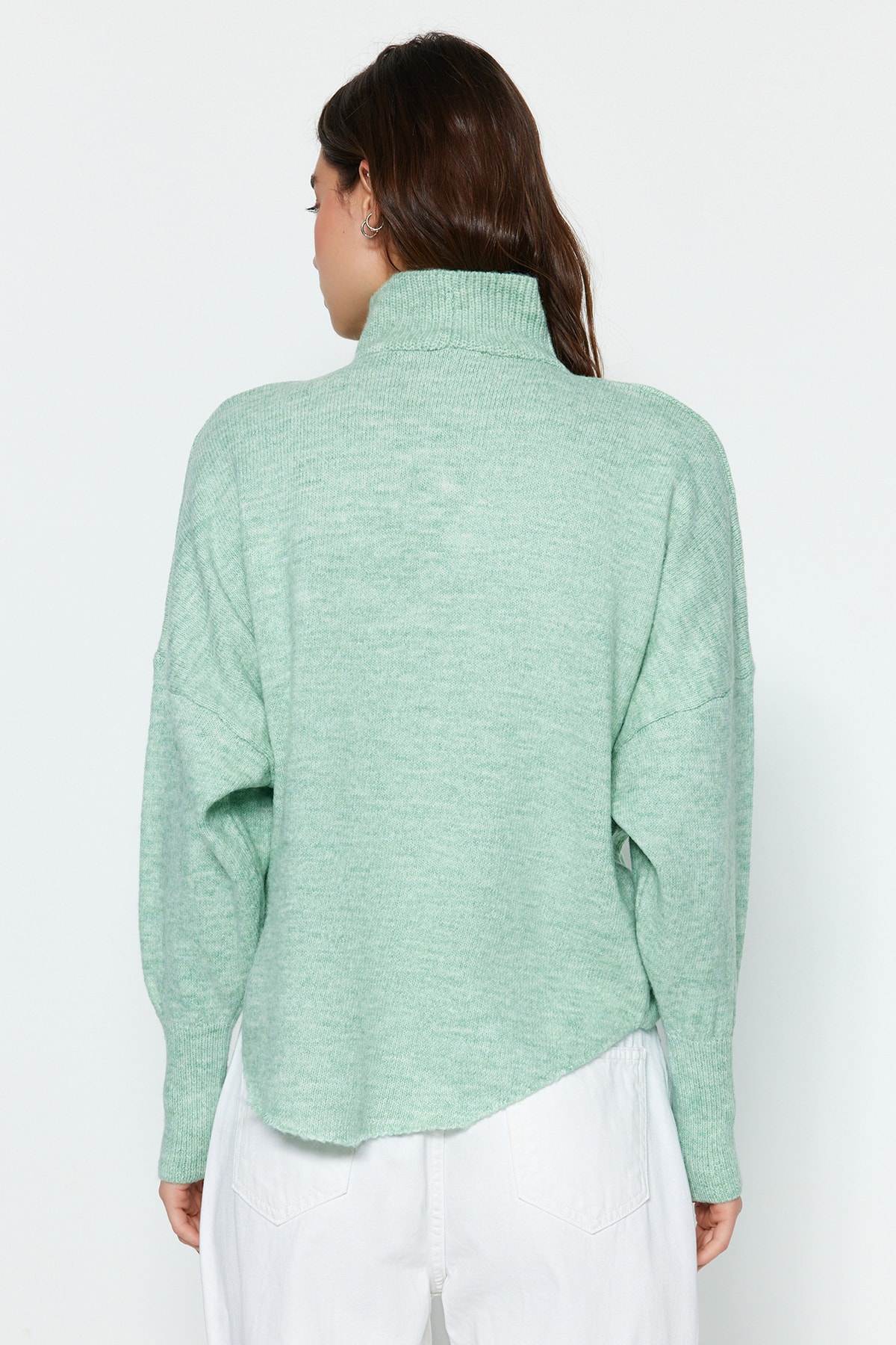 Trendyol Collection Pullover Grün Oversized FN7587