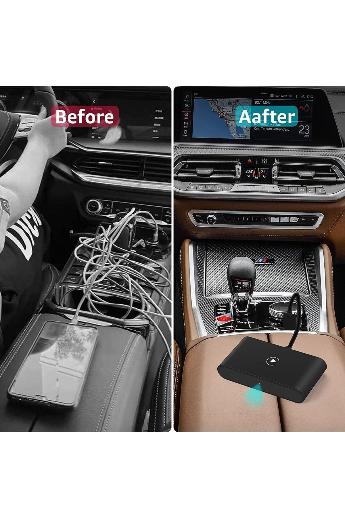teknosepetim-Wireless Carplay Adapter Wireless Auto Vehicle Car Play Plug and Play Dongle Usb-c For Android Phone 6