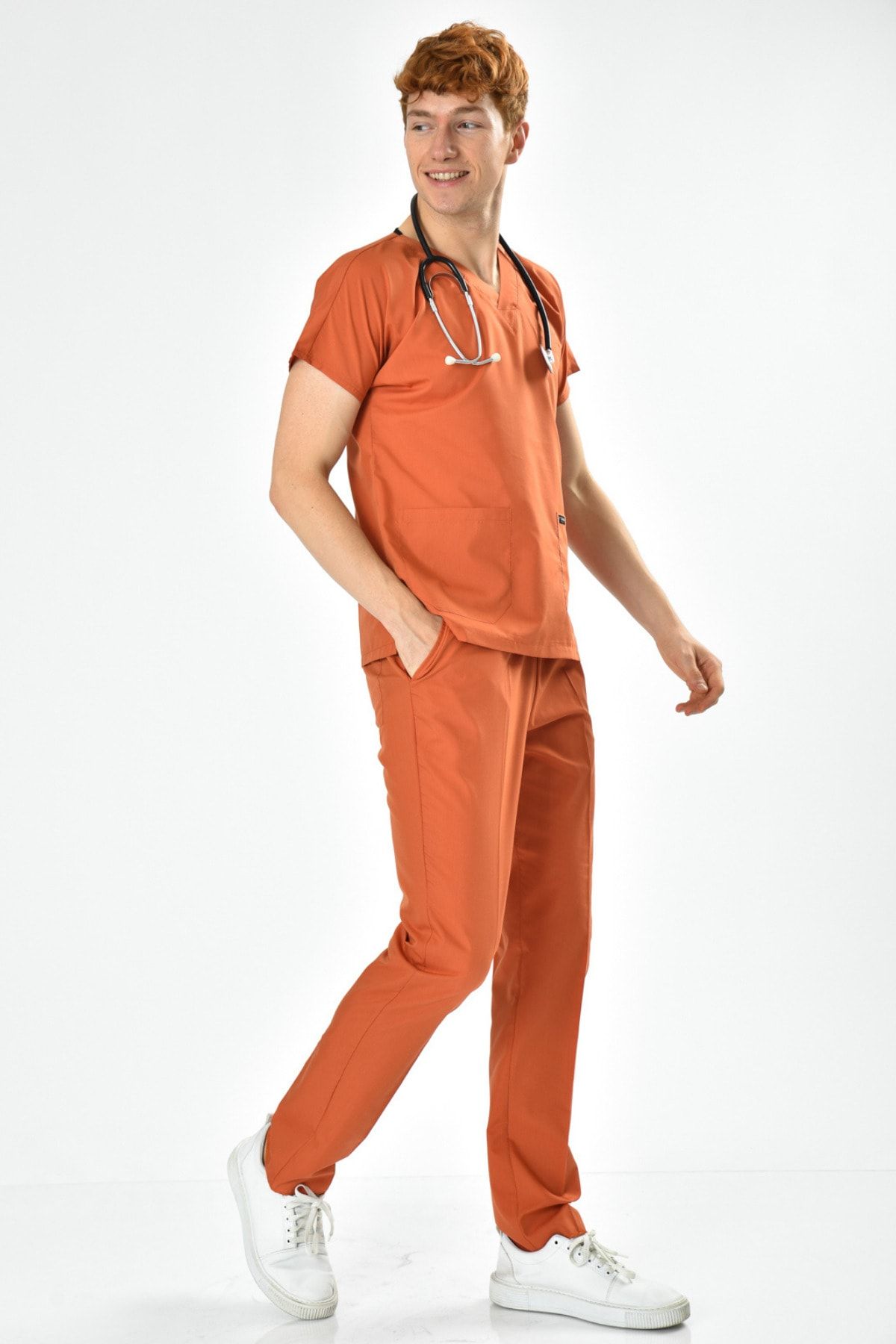Owlet Medikal-Set uniformă chirurgicală culoare cărămidă 2