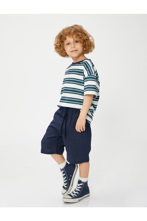 Koton Tiş&ouml;rt Kısa Kollu Bisiklet Yaka Pamuklu