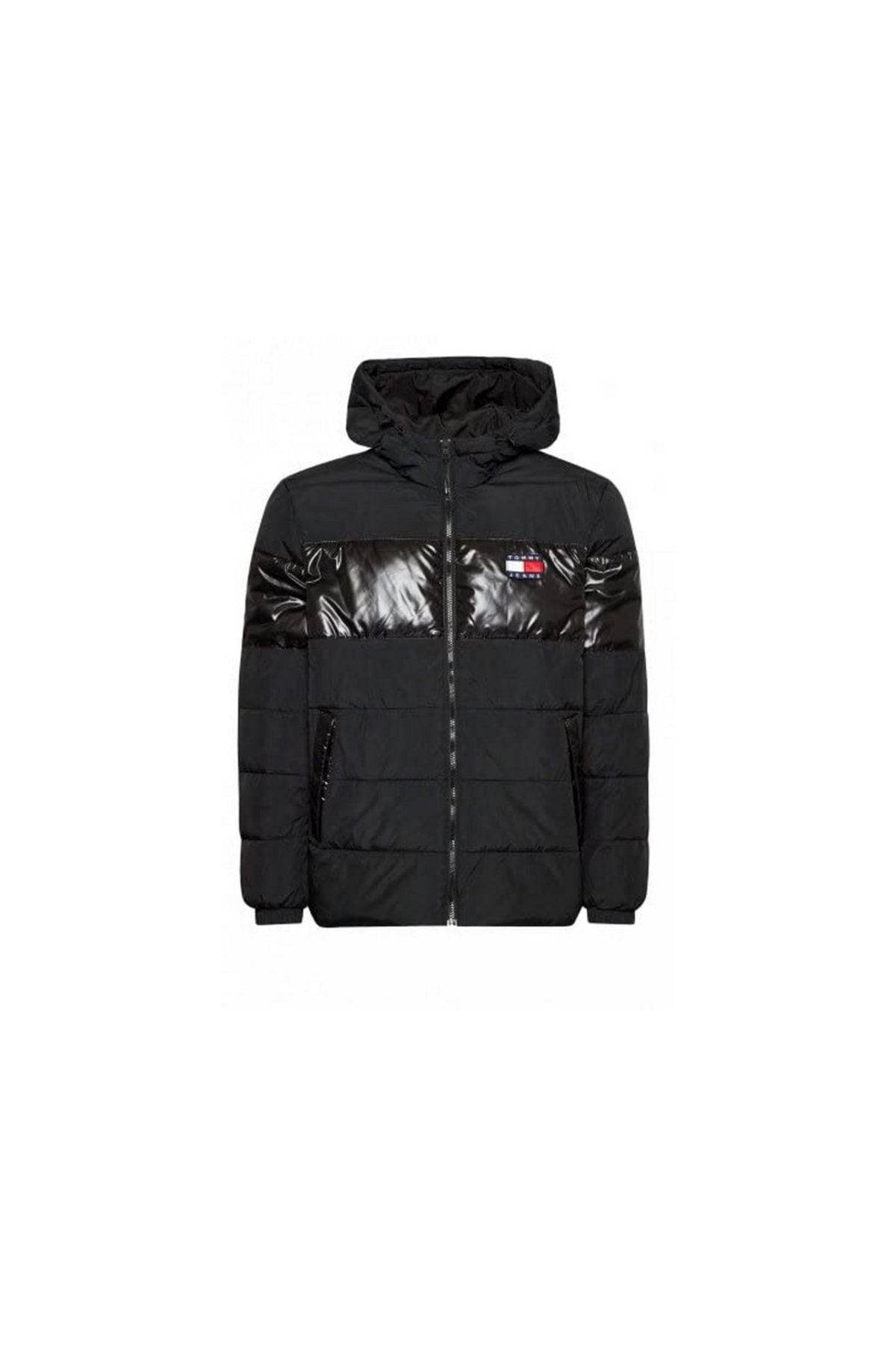 Tommy hilfiger black and white jacket outlet