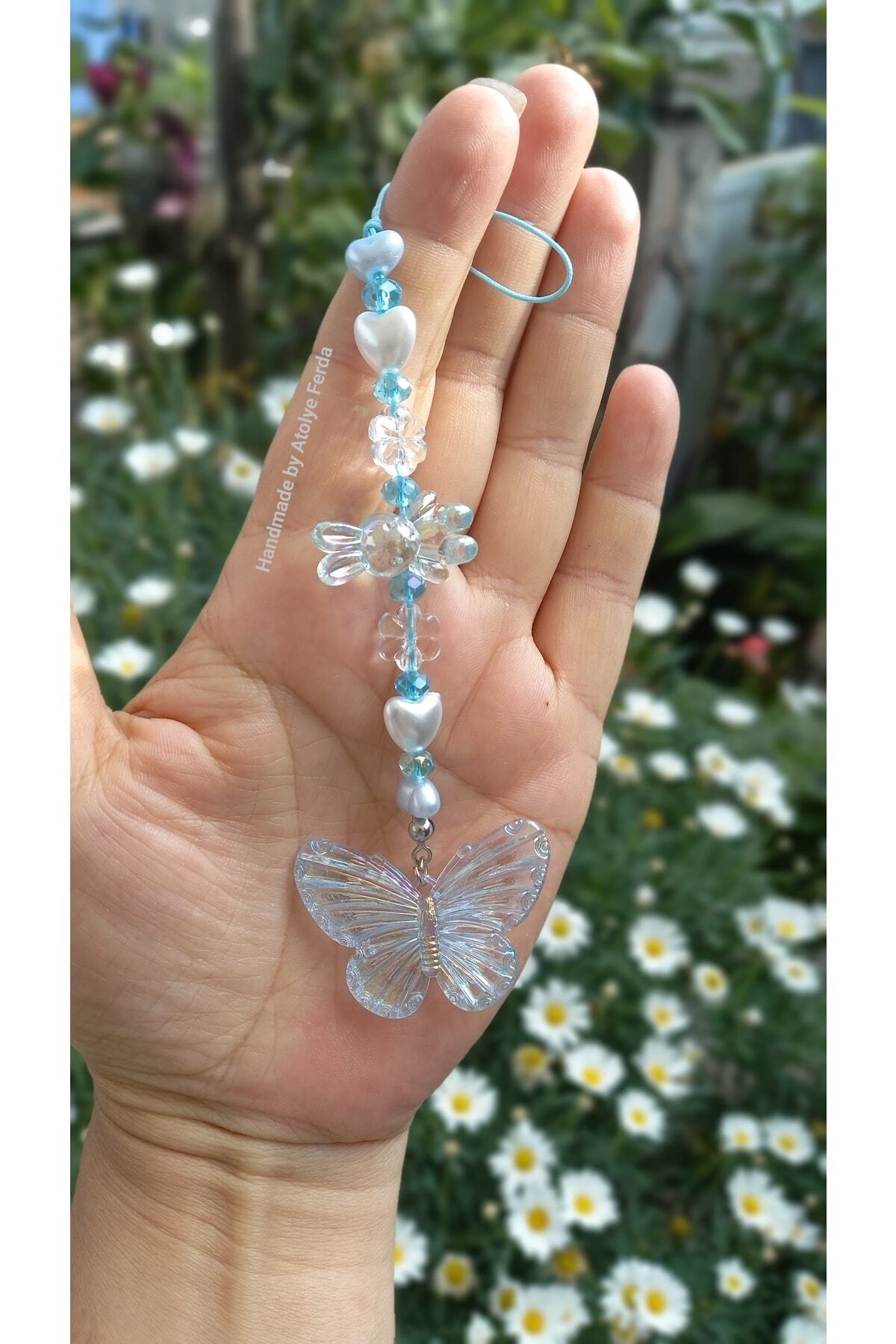 Atolye Ferda-Phone Charm with Butterfly and Rabbit Figures Phone String 2