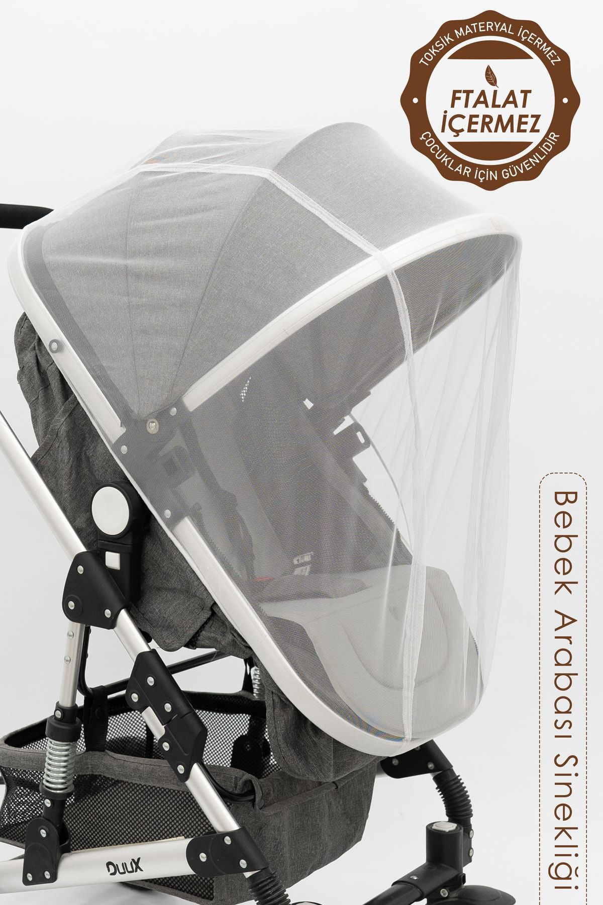 mordesign Bebek Arabası Sinekliği/cibinliği, Sahra Serisi, Beyaz (tüm Bebek Arabaları Ile Uyumludur) ZG963